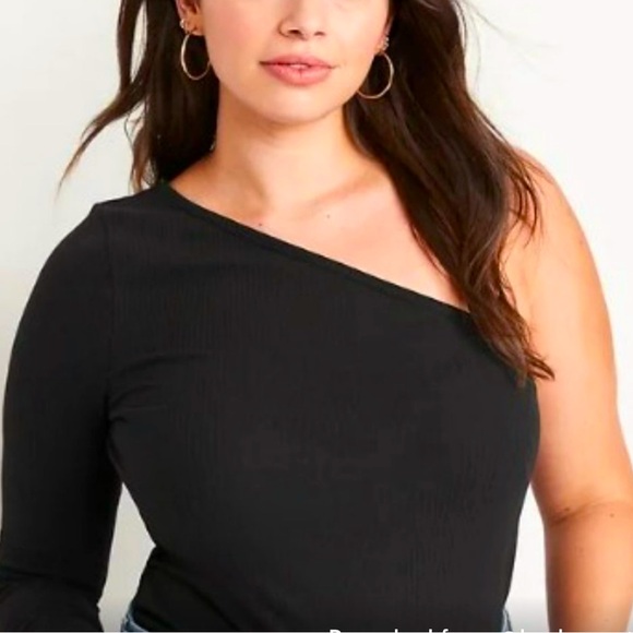 Zara Tops - Zara Black One-Shoulder Blouse
